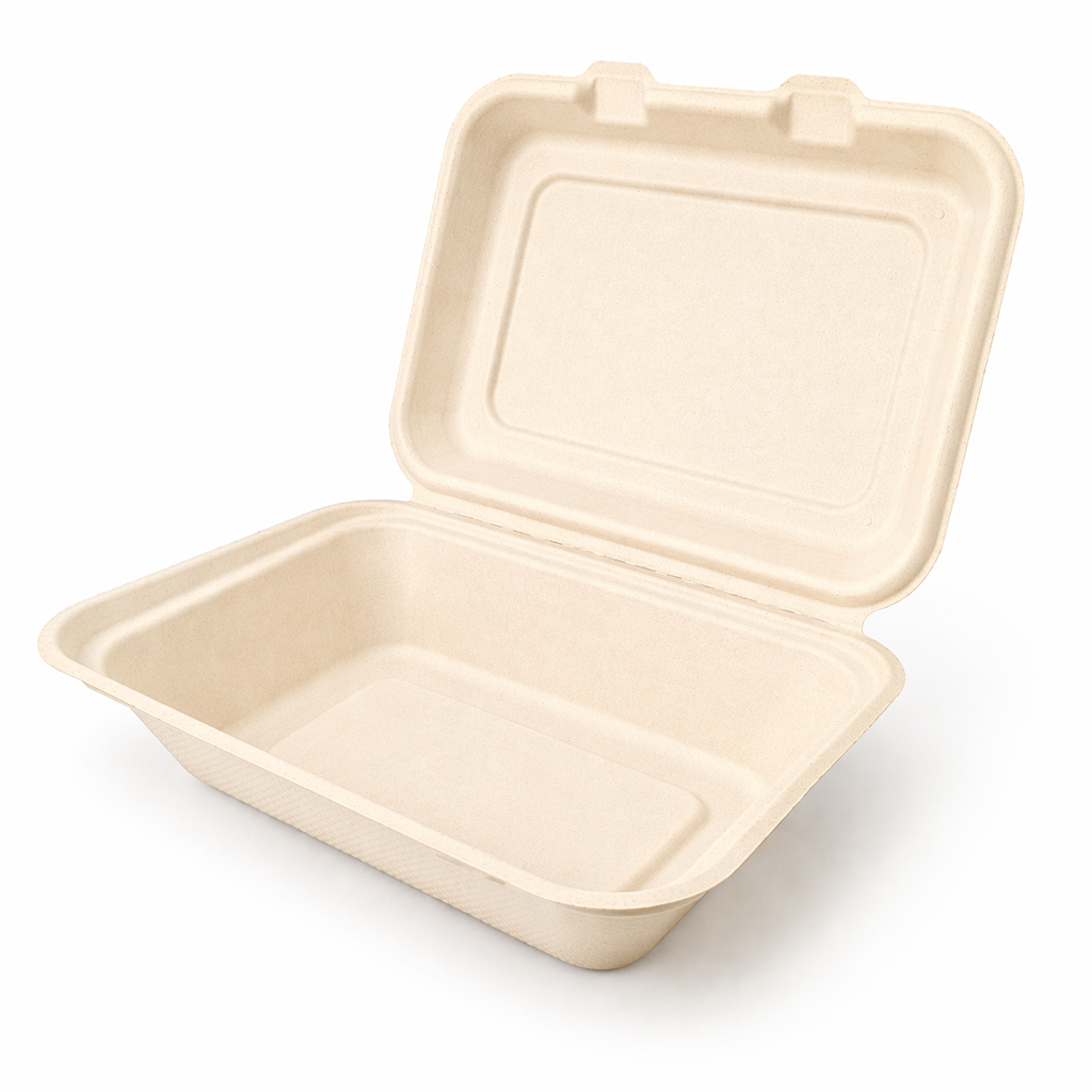 Hộp bã mía Fest Bio Brown Takeaway Box 450ml (hộp xôi)