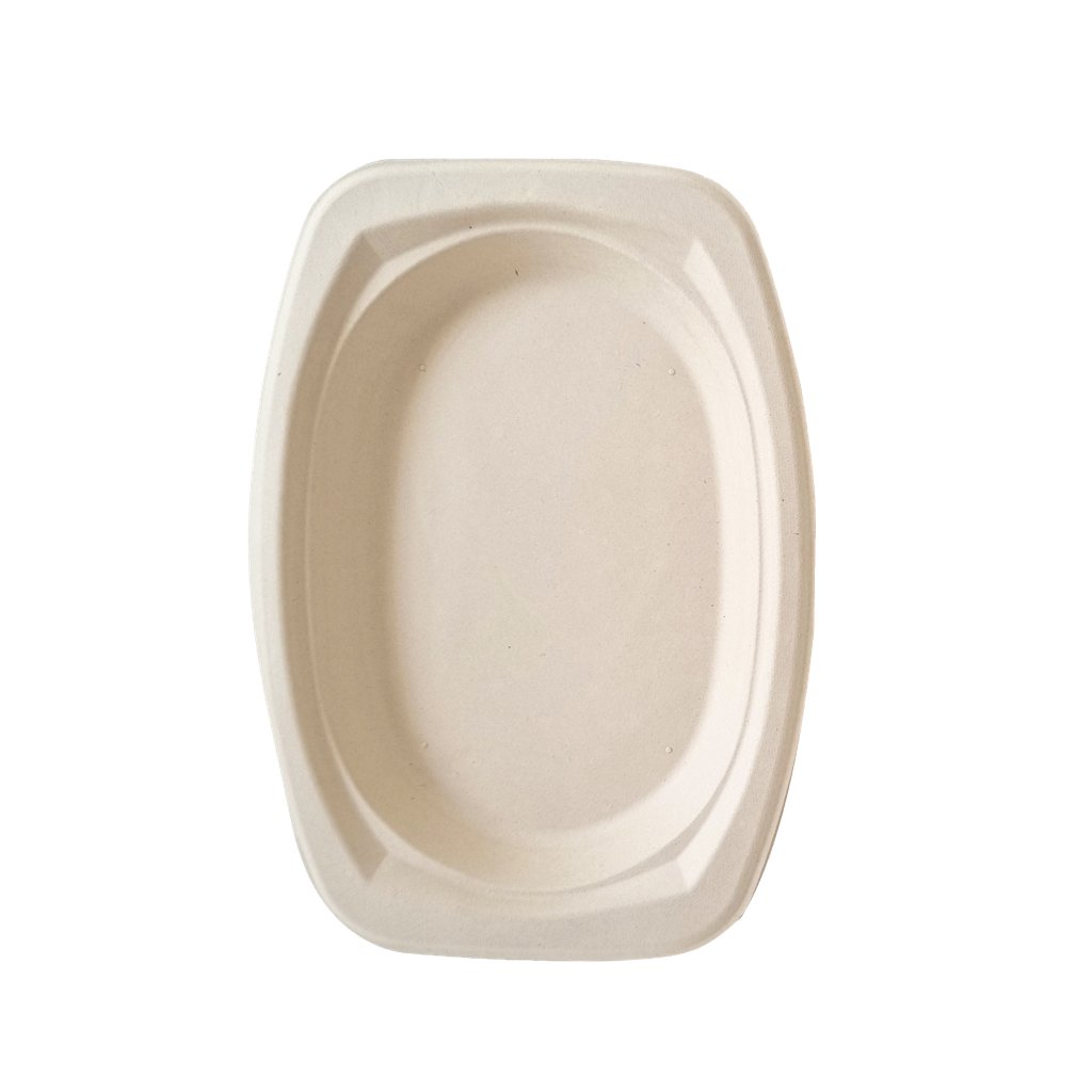 Dĩa bã mía Fest Bio Brown oval 6.5 inch – 16x23cm