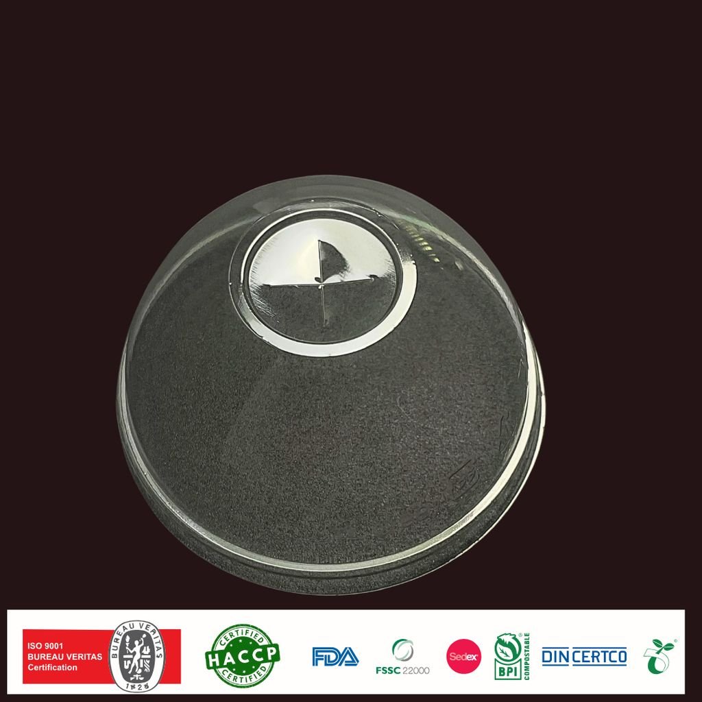Nắp PET cầu Ø98 – lỗ chữ thập
