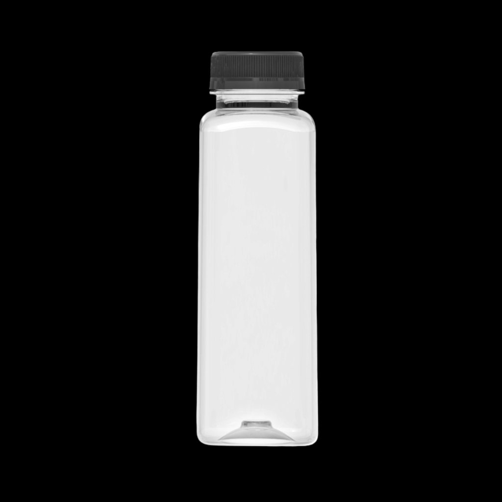 Chai PET vuông 250ml (kèm nắp)